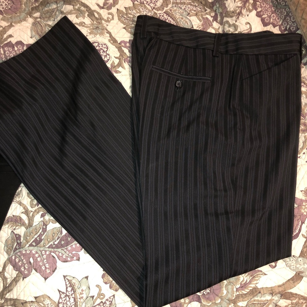 Pinstripe express editor pant